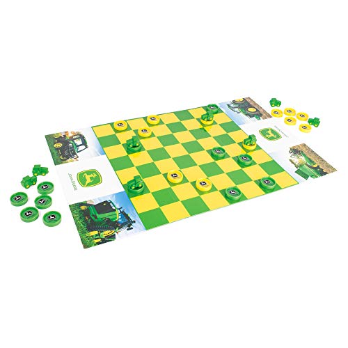 Tomy John Deere Checkers Game – Ages 6 and Up, Mulit (47282)