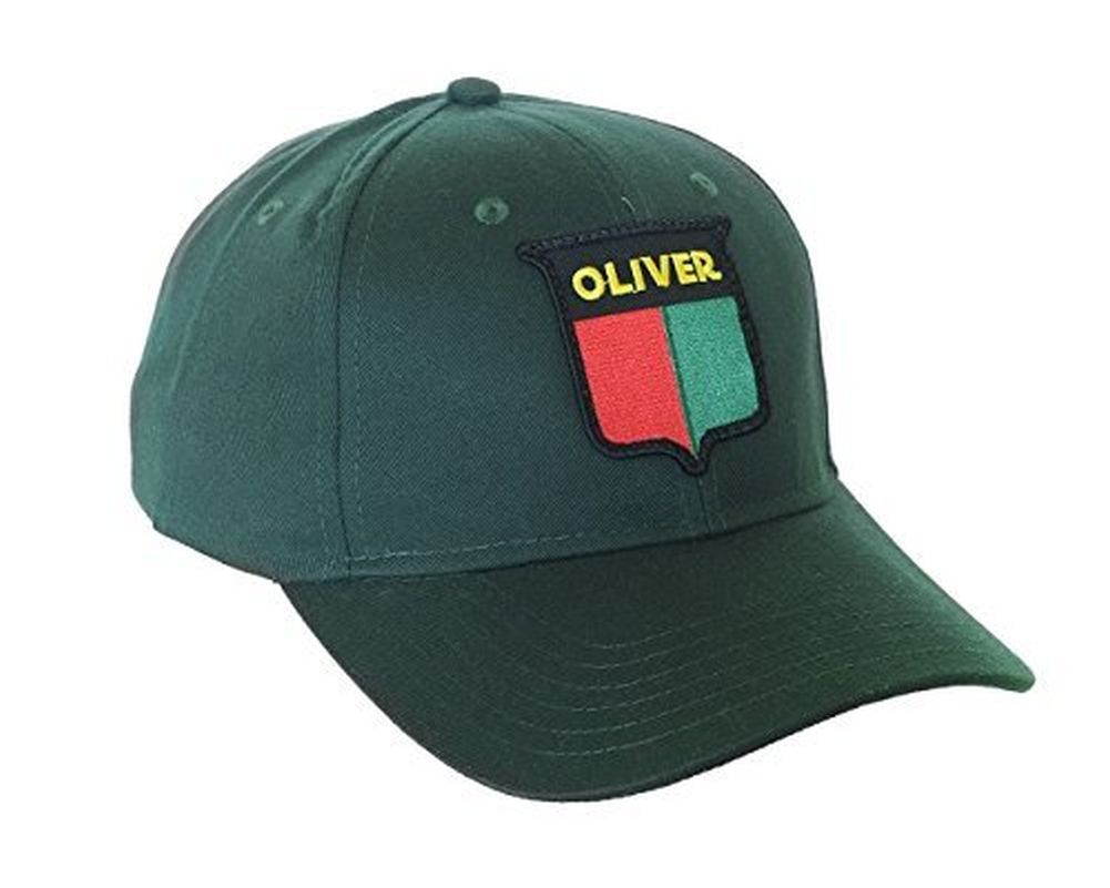 VINTAGE OLIVER HAT, SOLID GREEN - tractorup2