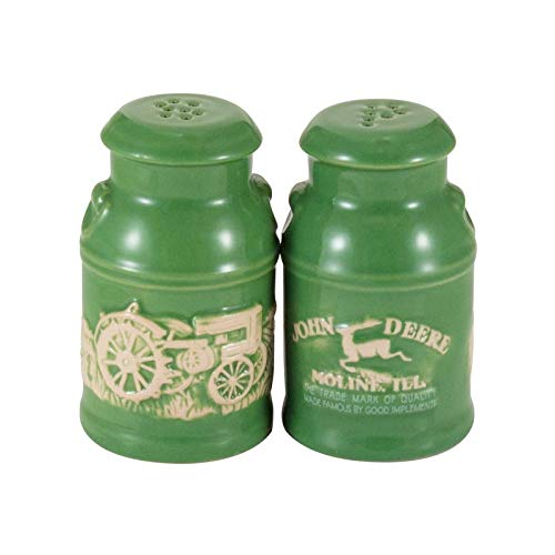 John Deere Raised-Relief Milk Can Salt & Pepper Set - tractorup2