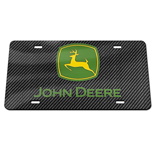 WinCraft John Deere License Plate Carbon Fiber