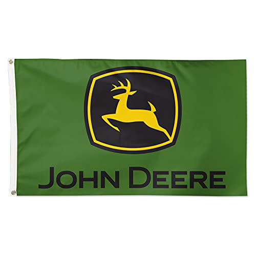 WinCraft John Deere Flag 3'x5' Deluxe Logo Green