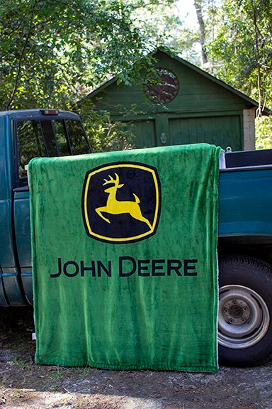 John Deere Fleece Backed Blanket, 50" x 70"