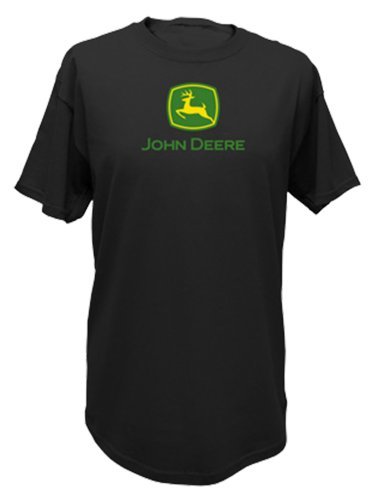John Deere Short Sleeved Black T-Shirt