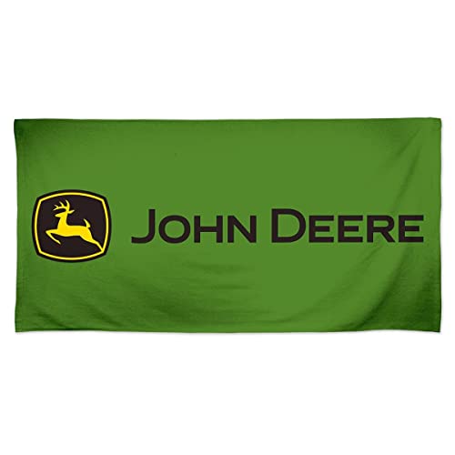 John Deere Green Trademark Beach Towel
