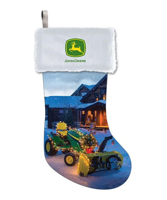 John Deere™ Stocking with Green Tractor