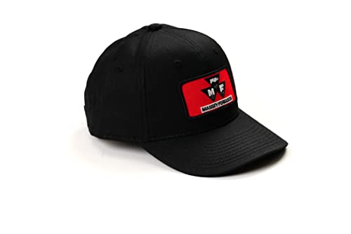 Youth Size Massey Ferguson Logo Hat, Solid Black Hat
