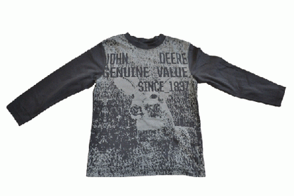 John Deere Youth Longsleeve Genuine Value T-Shirt - tractorup2