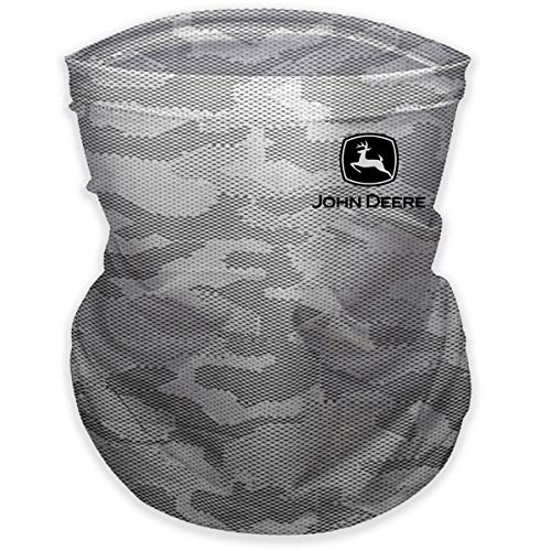 John Deere Gray Camo Neck Gaiter/Face Mask, One Size - tractorup2