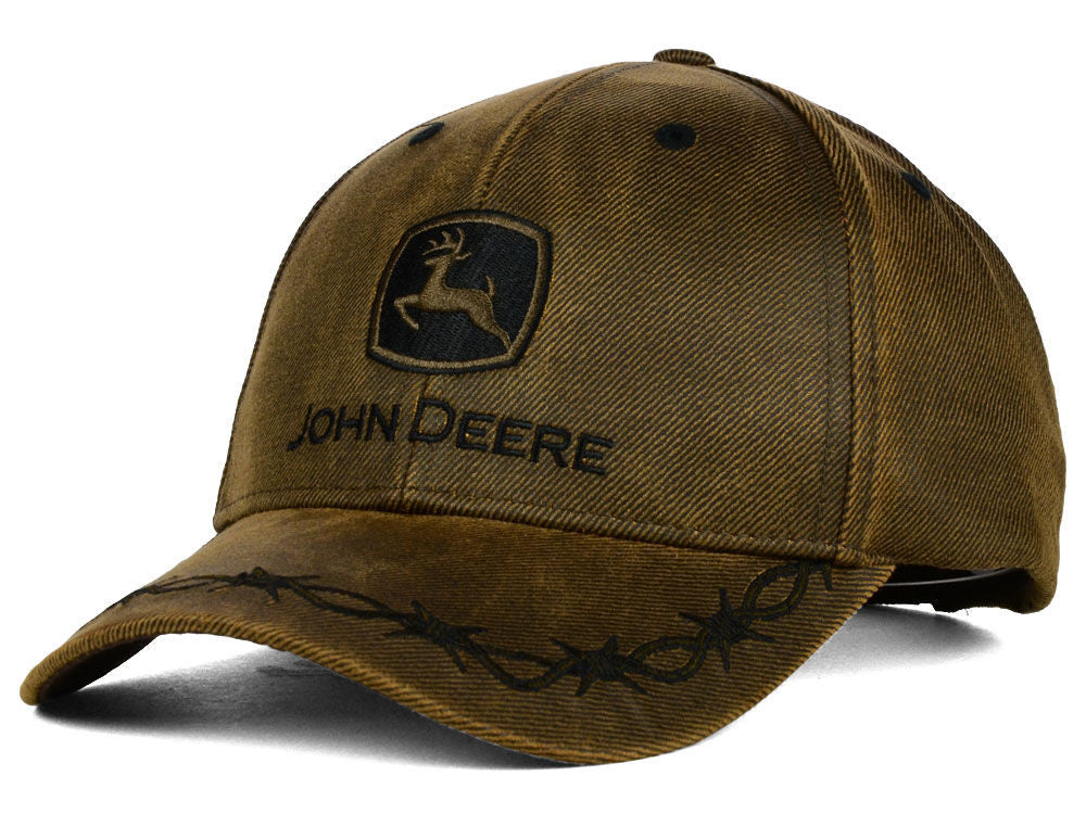 John Deere Oilskin Patch Hat - tractorup2